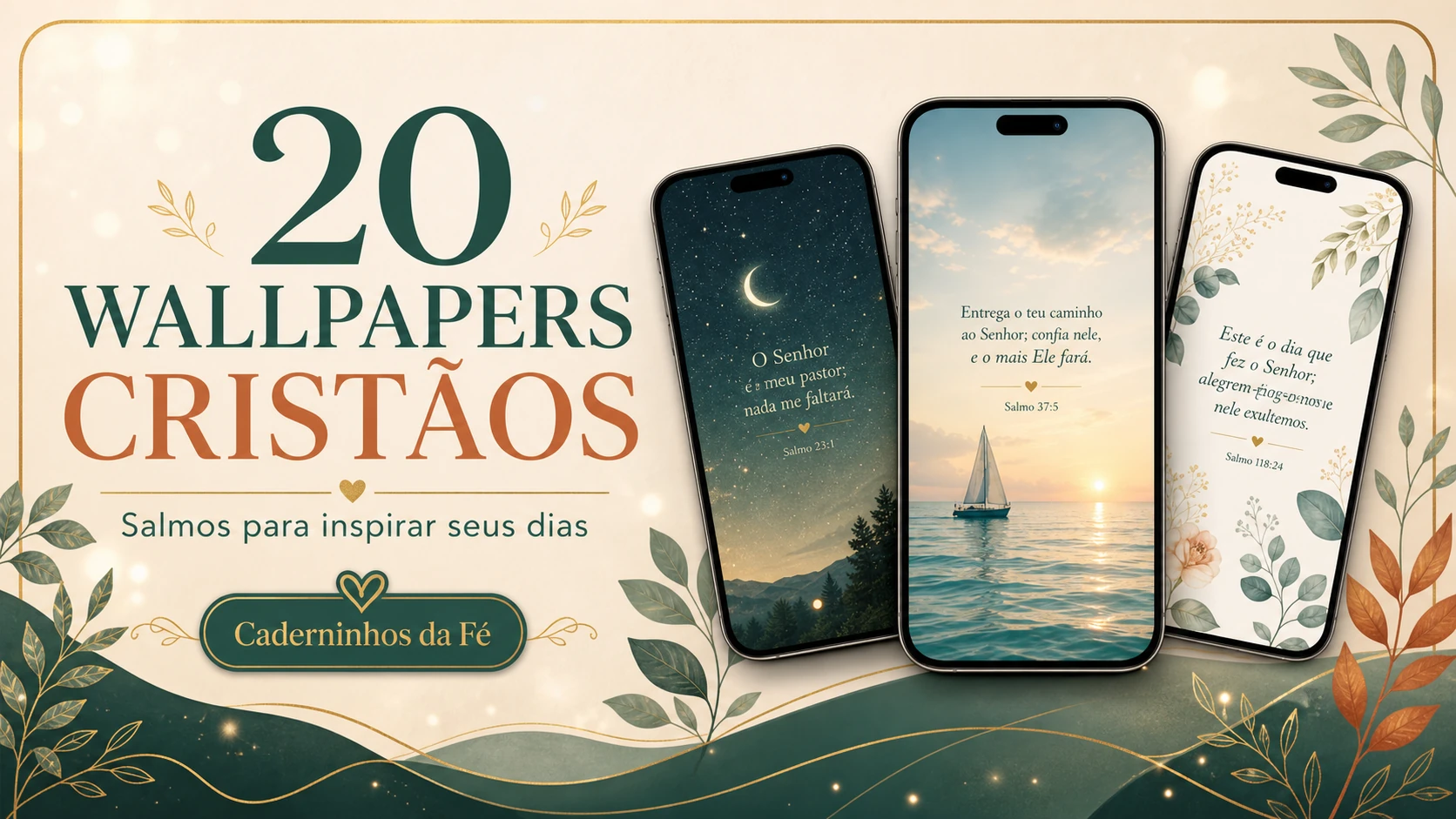 Bônus grátis: papéis de parede exclusivos do Caderninhos da Fé
